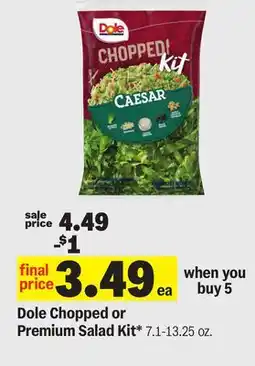 Meijer Dole Chopped or Premium Salad Kit offer