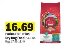 Meijer Purina ONE +Plus Dry Dog Food offer