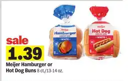 Meijer Meijer Hamburger or Hot Dog Buns offer
