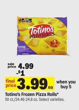 Meijer Totino's Frozen Pizza Rolls offer