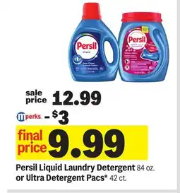 Meijer Persil Liquid Laundry Detergent 84 oz. or Ultra Detergent Pacs* 42 ct offer