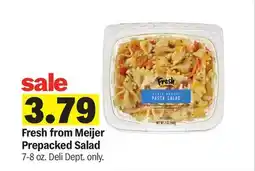 Meijer Fresh from Meijer Prepacked Salad offer