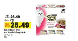 Meijer Fancy Feast Wet Cat Food Variety Pack offer