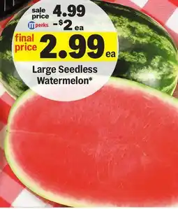 Meijer Large Seedless Watermelon offer
