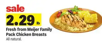 Meijer Fresh from Meijer Family Pack Chicken Breasts offer
