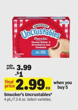 Meijer Smucker's Uncrustables offer