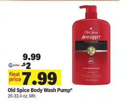 Meijer Old Spice Body Wash Pump offer