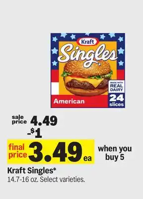 Meijer Kraft Singles offer