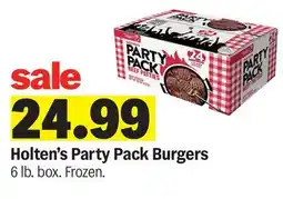 Meijer Holten's Party Pack Burgers offer