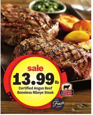 Meijer Certified Angus Beef Boneless Ribeye Steak offer