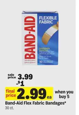 Meijer Band-Aid Flex Fabric Bandages offer