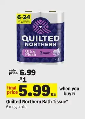 Meijer Quilted Northern Bath Tissue offer