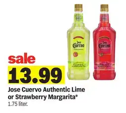 Meijer Jose Cuervo Authentic Lime or Strawberry Margarita offer