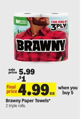 Meijer Brawny Paper Towels offer