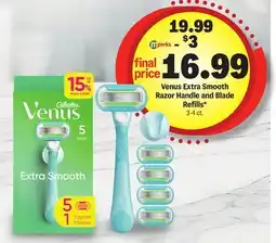 Meijer Venus Extra Smooth Razor Handle and Blade Refills offer