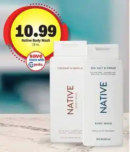 Meijer Native Body Wash offer