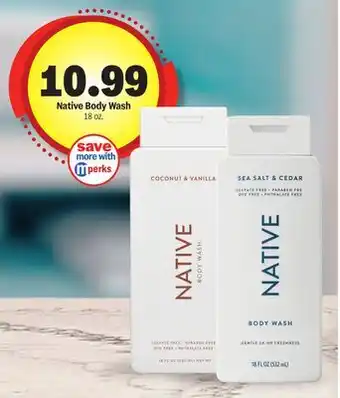 Meijer Native Body Wash offer