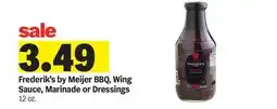 Meijer Frederik's by Meijer BBQ, Wing Sauce, Marinade or Dressings offer