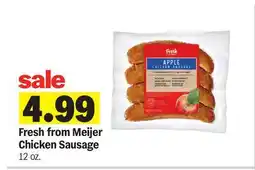 Meijer Fresh from Meijer Chicken Sausage offer