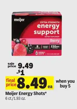 Meijer Meijer Energy Shots offer