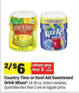 Meijer Country Time or Kool-Aid Sweetened Drink Mixes offer