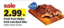Meijer Fresh from Meijer Pork Loin Back Ribs offer