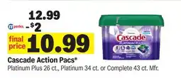 Meijer Cascade Action Pacs offer
