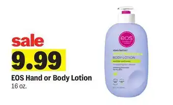 Meijer EOS Hand or Body Lotion offer