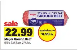Meijer Meijer Ground Beef offer