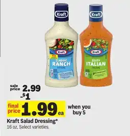 Meijer Kraft Salad Dressing offer