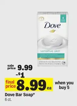 Meijer Dove Bar Soap offer