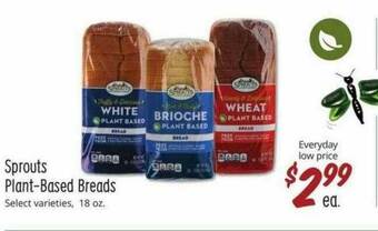 Sprouts Farmers Market Sprouts Plant-Based Breads offer