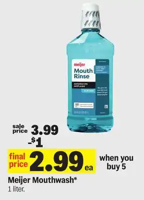 Meijer Meijer Mouthwash offer