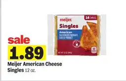 Meijer Meijer American Cheese Singles offer