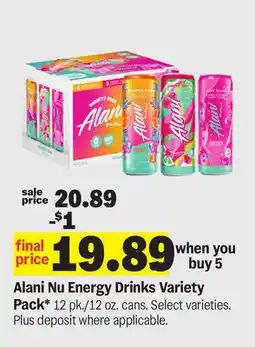 Meijer Alani Nu Energy Drinks Variety Pack offer