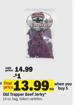 Meijer Old Trapper Beef Jerky offer