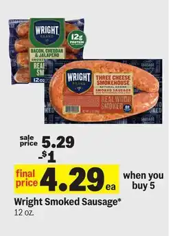 Meijer Wright Smoked Sausage offer