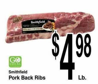 Super Saver Pork Back Ribs offer