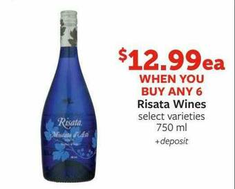 Fareway Risata Wines offer