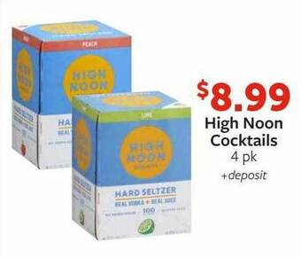Fareway High Noon Cocktails offer