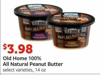 Fareway Old Home 100% All Natural Peanut Butter offer