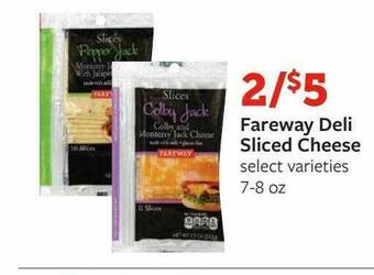 Fareway Fareway Deli Sliced Cheese offer