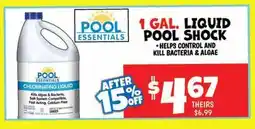 Ollie's POOL ESSENTIALS 1 GAL. LIQUID POOL SHOCK offer