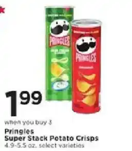 Cub Foods Pringles Super Stack Potato Crisps offer