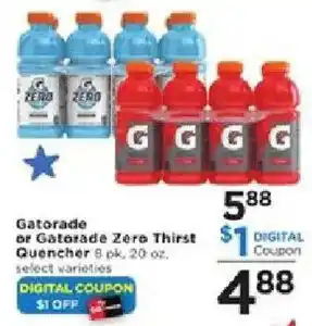 Cub Foods Gatorade or gatorade zero thirst quencher offer
