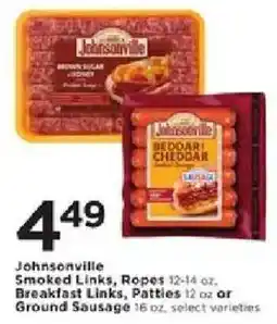 Cub Foods Johnsonville Smoked Links, Ropes Breakfast Links, Patties or Ground Sausage offer