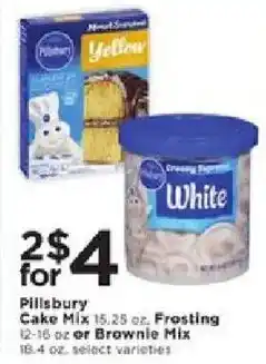 Cub Foods Pillsbury Cake Mix. frosting or brownie mix offer