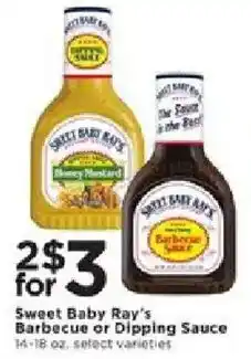 Cub Foods Sweet Baby Ray's Barbecue or Dipping Sauce offer