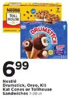 Cub Foods Nestlé Drumstick, Oreo, Kit Kat Cones or Tollhouse Sandwiches offer