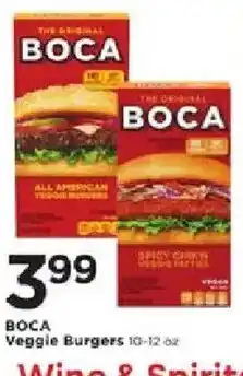 Cub Foods Boca veggie burgers offer